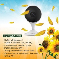 Camera Wif IMOU IPC-A22EP 2.0 Megapixel tích hợp báo trộm và phát hiện chuyển động, âm thanh 2 chiều
