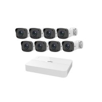 BỘ KIT CAMERA TRỤ ( GỒM 1 ĐẦU GHI 8 KÊNH POE + 04 CAMERA IP TRỤ 2.0MP VỎ KIM LOẠI )